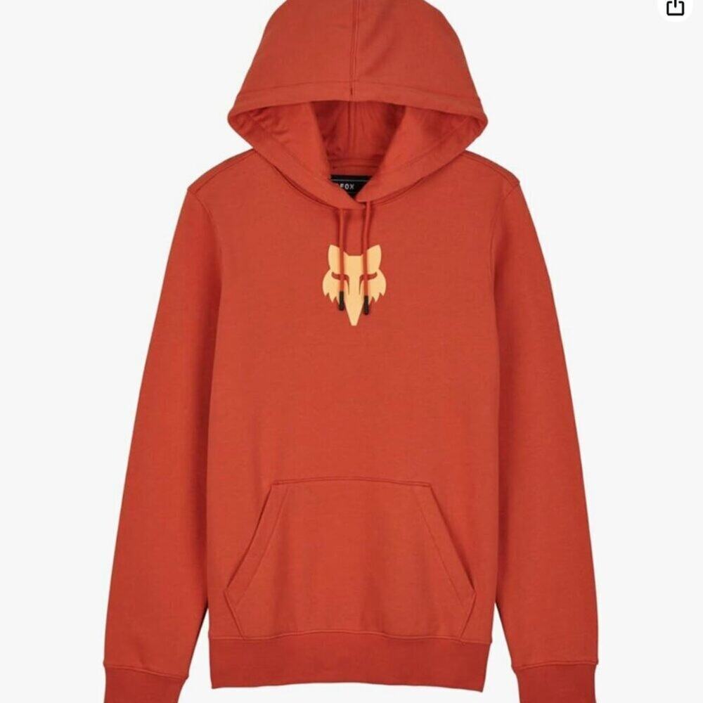 Fox Racing Fox Head Hoodie Womens S Atomic Orange Moto Motocross Pullover